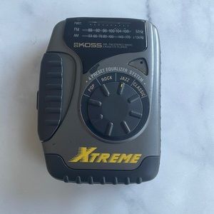 Koss AM/FM stereo Walkman portable cassette player tested and working